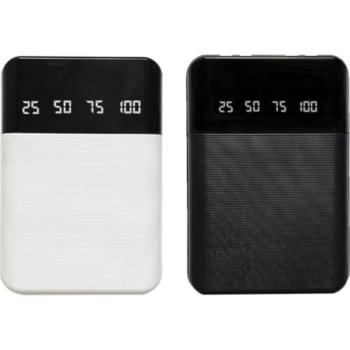 LCD Display 4x18650/18700/20700/21700 Battery Case Power Bank Shell Portable External Box without Battery Powerbank Protector