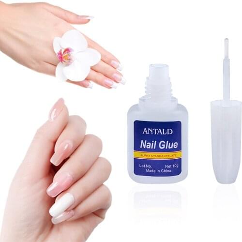 1Pcs FalseNail Fast Drying Nail Art Glue For Decals UV Acrylic Rhinestones Decorations Tips Fake ABS False Manicure Tool 10ML