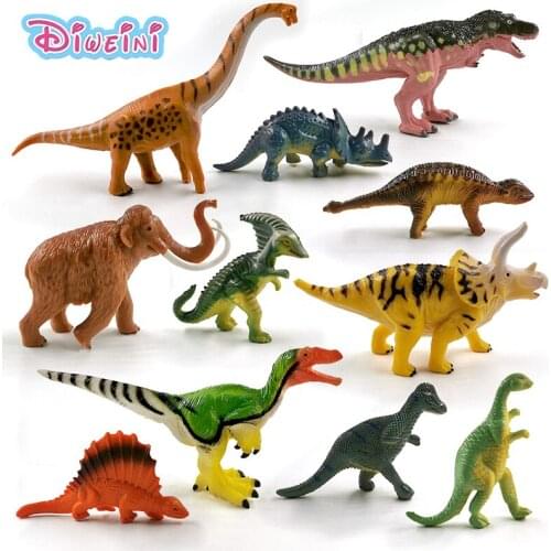 11-12pc Dinosaur Tyrannosaurus Triceratops animal model action figure home decor Educational Gift For children Kids hot toys set