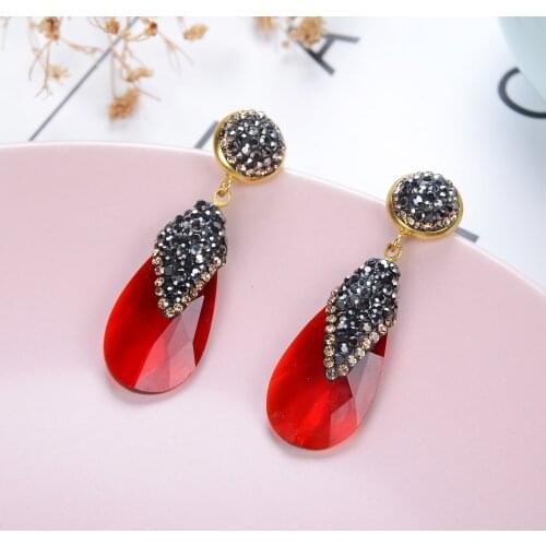11 Style Handmade Earrings For Women 2020 Trend Colorful Crystal Glass Long Drop Earring Fashion Jewelry
