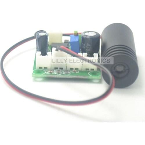 12V 405nm 100mW Blue Violet Laser Module w/TTL 18x45mm