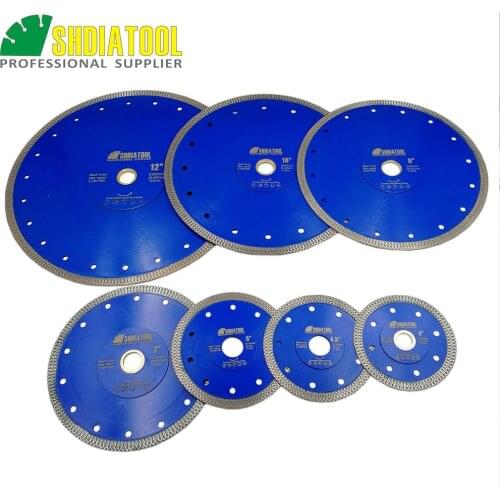2pcs Dia 4" 4.5" 5" 7" 9" 10" 12" Hot pressed X Mesh Turbo Diamond Saw blades Porcelain tiles Cutting Disc Marble granite