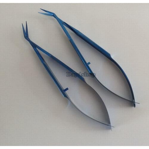 2pcs titanium Castroviejo Cornea Scissors ophthalmic scissor eye tools