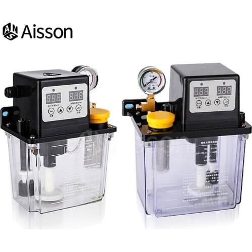 0.5L 1L 2 Liters Automatic CNC Electromagnetic Lubrication Oil Pump Lubricator 220V DCR50