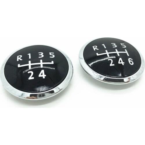 5/6 Speed Gear Shift Knob Cover Cap Emblem Badge For Volkswagen VW Transport T5 T5.1 Gp 2003-2011 Car Styling Accessories