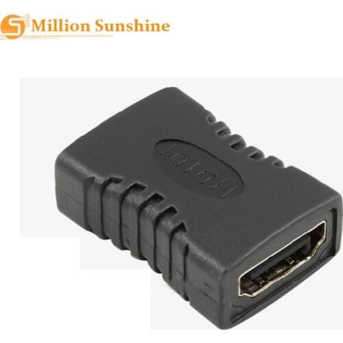 5pcs New Black HDMI Female to Female Extender Coupler Adapter Connector F/F Suitable For HDTV Mayitr free shipping