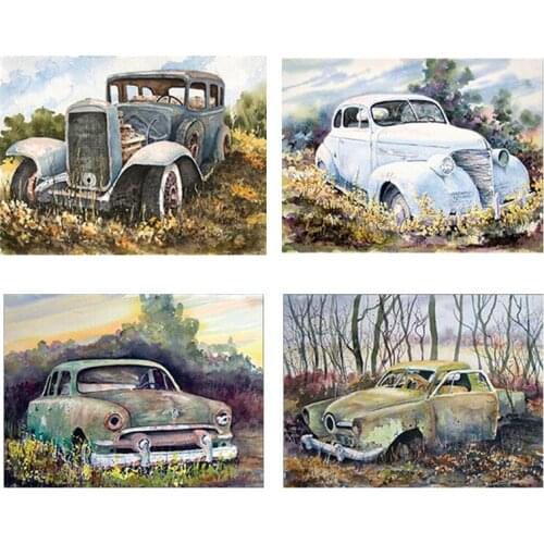 Diamond Painting,Vintage Car,Full,Diamond Embroidery Classical Car ,Stitch Cross,kits,Diamond Mosaic,mazayka,pattern,wall Decor