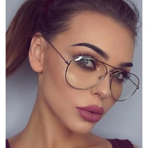 Anti Blue Light Blocking Filter Reduces Digital Eye Strain Clear Regular Computer Gaming Glasses Aviation Rays Improve Comfort