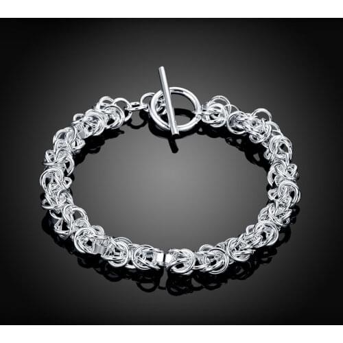 Pure 925 Silver Classic Domineering mens dragon chain Bracelet for woman top quality Wedding party Holiday gift Fashion Jewelry