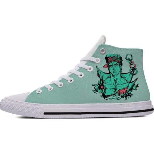 Jo jo Bizarre Adventure Vintage Joestar Joseph OH MY GOD letter Lightweight Comfortable Canvas Shoes Breathable Plimsolls