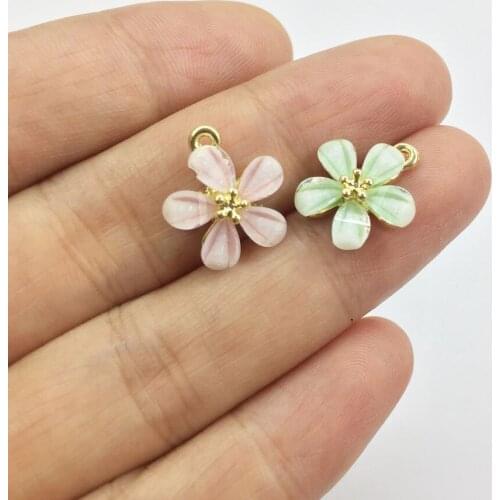 Eruifa 6pcs 13mm New arrival Flower Zinc Alloy Rectangle Coin necklace,earring bracelet jewelry DIY handmade 2 colors