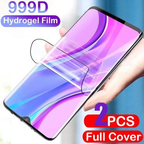 2Pcs Full Cover Hydrogel Film For Xiaomi For Poco F3 M3 X3 NFC Screen Protectors For Poco X3 Pro F2 M2 Pro Soft Protective Film
