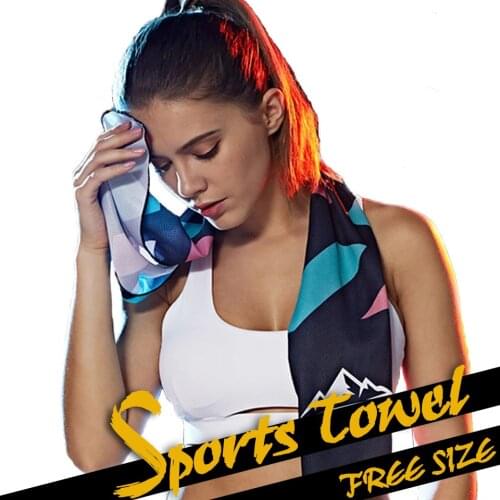 GobyGo Ultralight Microfiber Gym Yoga Towel Quick Dry Cold Feeling Sweat Cooling Ice for Beach Swimming Running Jogging Travel
