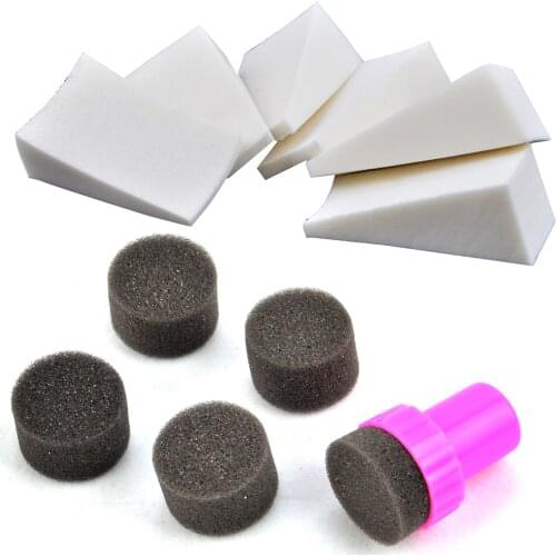 Gradient Nail Soft Sponges Simple DIY Change Color Sponge Creative With Stamper Polish Stamping Manicure Salon