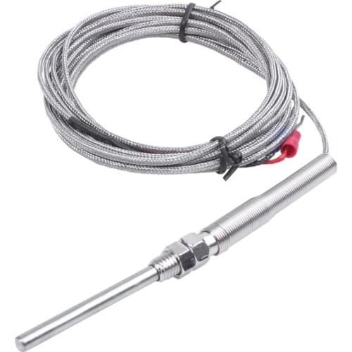 K Type 50x5mm 800C Probe Thermocouple Temperature Sensor Cable 9.8ft 3 Meters