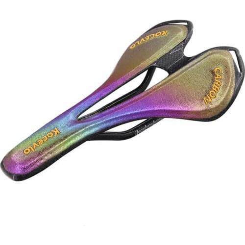 Carbon saddle PU leather saddle multicolor MTB road folding bicycle saddle seat cycling bike seat road mtb bike parts