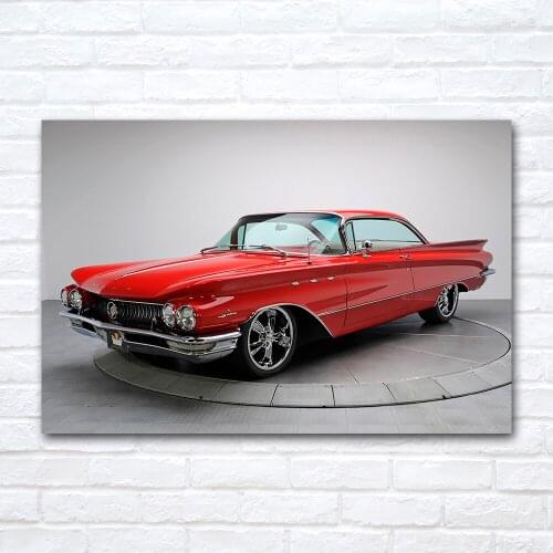 Buick LeSabre Retro Car Poster Pictures Vehicle Wall Art Canvas Painting for Bedroom Living Room Home Decoration