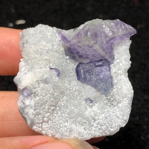 29.5g natural blue-green fluorite mineral ring vein healing teaching specimen stone decoration collection ornaments