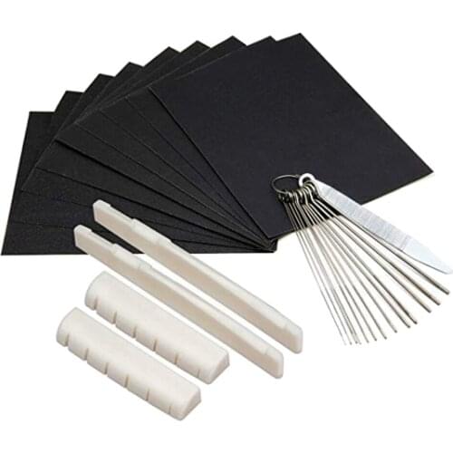 Premium Cream Bone Nut for SG Guitar 43mm & Bridge Saddle Set