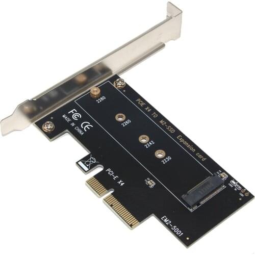 M key M.2 NVMe SSD to PCIe Adapter Card PCI Express 3.0 x4 2230 2242 2260 2280 Size M.2 SSD Riser Card support PCI-E X4, X8, X16