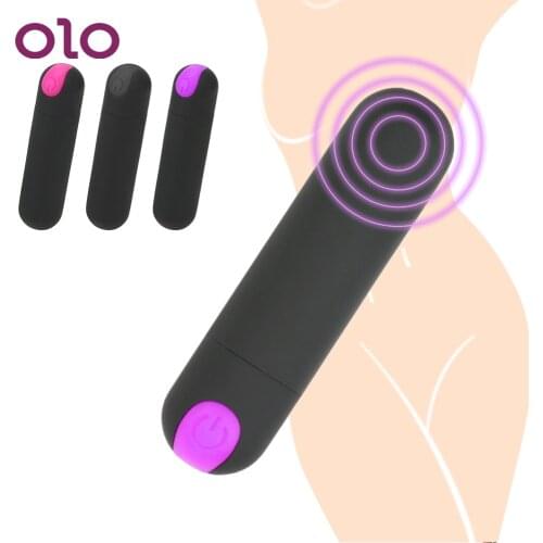 OLO Mini Bullet Vibrator Strong Vibration Powerful Finger Design Vibrators 10 Speed G-spot Massager Adult Sex Toys for Women