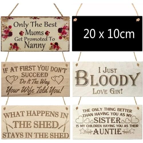 Multi Type Wood Board DIY MDF Lettering Tips Creative Home Bar Restaurant Party Crafts Decorative Pendant Signs
