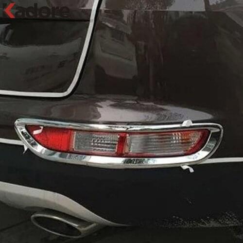 For KIA Sportage 2017 2018 ABS Chrome Exterior Rear Fog Light Cover Trim Fog Light Lamp Frame Car Accessories