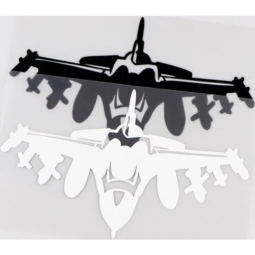 Falcon Airplane Funny Car Decal Styling Sticker Motorcycle Sticker Pvc Motorcycle Car Decal Sticker, Black/white, 16cm*10cm