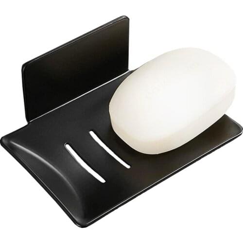 Stainless Steel Bathroom Shower Soap Box Dish Storage Plate Tray Holder Case Soap Holder Housekeeping Container Organizer