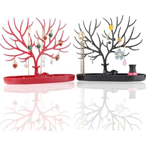 New Style Little Deer Earrings Necklace Ring Pendant Bracelet Jewelry Display Stand Tray Tree Storage Racks Organizer Holder