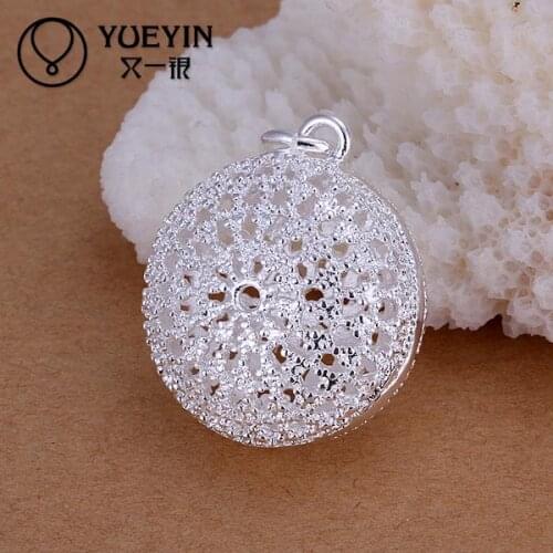 Silver plated pendant for women Necklace accessories Trendy wedding jewelry P136 Anniversary Vintage Super Offer