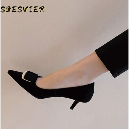 Замшевые туфли-лодочки Sgesvier China At AliExpress