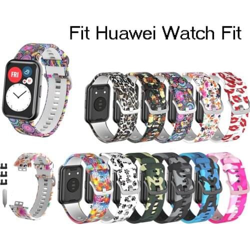 Silicone Strap For Huawei Watch Fit Smart Watches Sport Wrist Band Bracelet Belt Accessories Stainless Steel Connector With tool