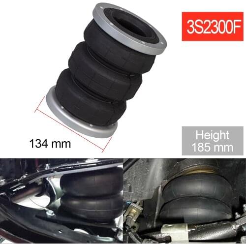 Universal air bags air suspension kit 3S2300F/3E2300/3H2300/3B2400 with aluminium flange