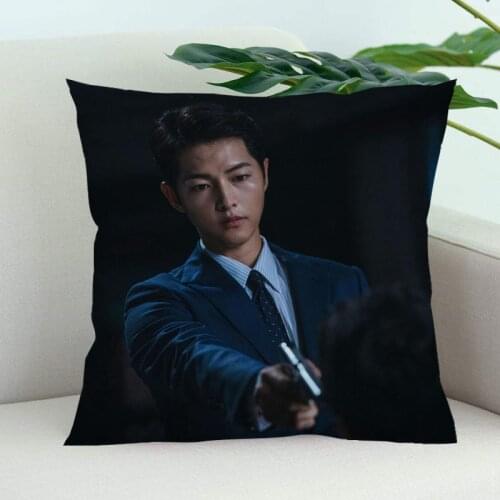 Vincenzo Pillow Cover Bedroom Home Office Decorative Pillowcase Square Zipper Pillow Cases Satin Soft