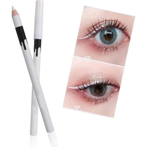 1Pcs New White Eyeliner Makeup Smooth Easy to Wear Eyes Brightener Waterproof Fashion Eyes Liner Pencils Eye Makeup Tool