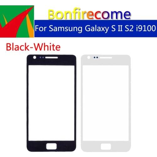 10pcs\lot S2 Touchscreen For Samsung Galaxy S II S2 i9100 i9100p GT-i9100 GT-i9100p LCD Front Outer Glass Touch Screen Lens