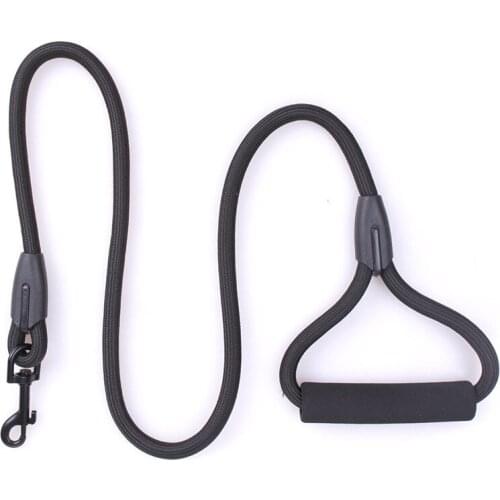 2021 Dog Leashes Strong Thick Nylon Rope Soft Leads Small Large Dog Cat Use Outdoor Training Solid Color Pet Products Supplier