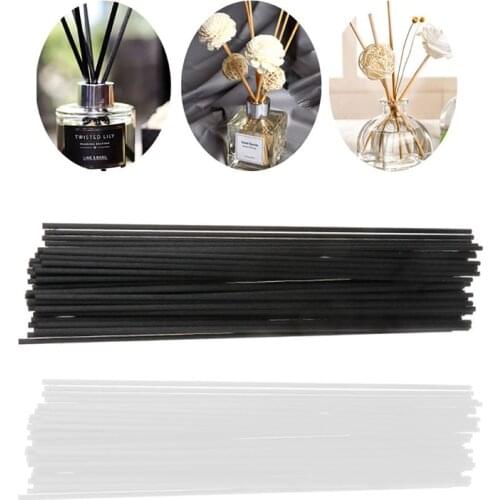 50PCS 22cmx3mm Fiber Sticks Diffuser Aromatherapy Volatile Rod for Home Fragrance Diffuser Home Decoration