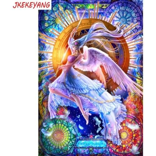 5D DIY square/round Diamond Painting Angel warrior Cross Stitch Diamond Embroidery Pattern Rhinestone home decor J1031