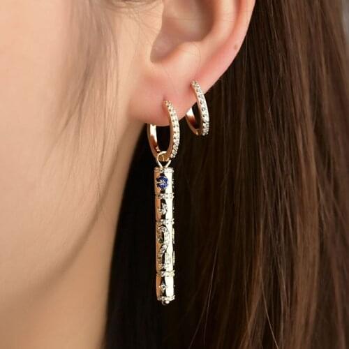 AAA Fashion Hoop Earrings Dual Used Studs Buckle Jewelry Charms Snake Designer Totem Dream Earrings for Women