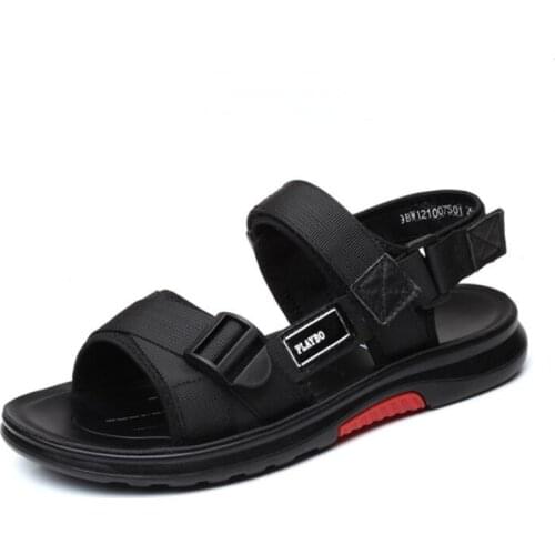 Мужские кожаные сандали AJLONGER China At AliExpress