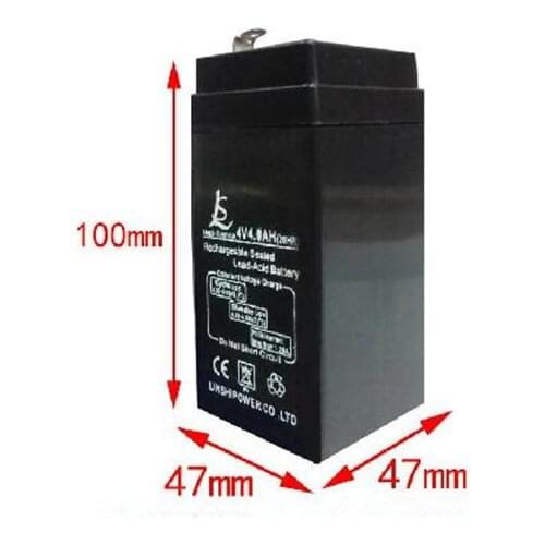 Storage Batteries 4V 4AH rechargeable lead acid battery storage battery small toy car battery 47x47x100mm free shipping