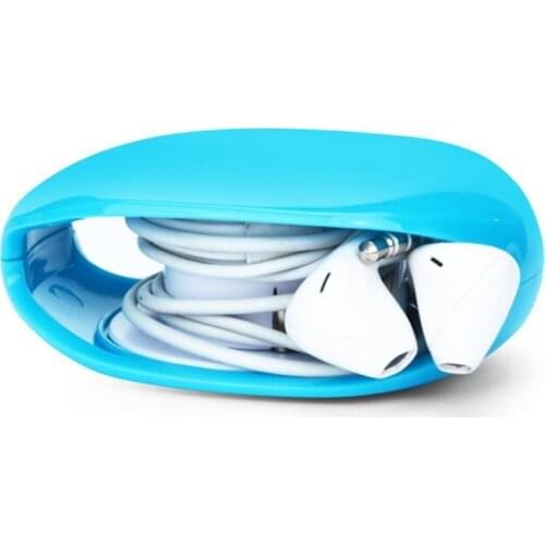 Automatic Earphone Cord Wrap USB Cable Winder Organizer Tidy Ties for Smartphone