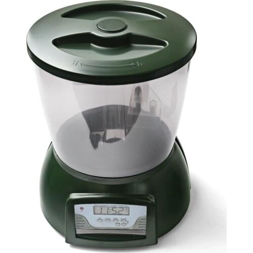 Large Capacity Automatic Pond Fish Feeder - 4L Fish Food Aquarium Auto Holiday Koi Feed Timer Dispenser