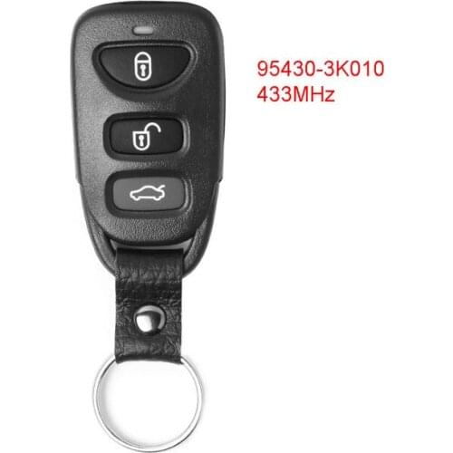 Keyecu Remote Control Car Key Fob 433MHz for Hyundai Sonata NF 2008-2009 P/N: 95430-3K010