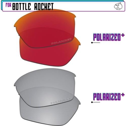 EZReplace Polarized Replacement Lenses for - Oakley Bottle Rocket Sunglasses - Sir P Plus-RedP Plus