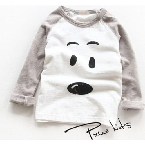 Boys T-shirt Long Sleeves Childrens T-shirts spring Autumn Cartoon Kids Shirts for Boys Clothes Cotton Baby Clothes Boy T-shirt