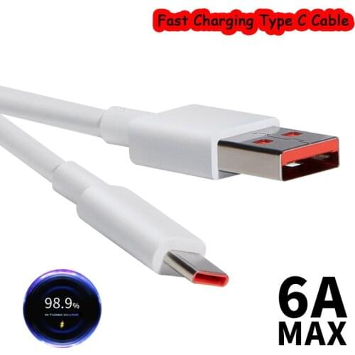 Xiaomi Redmi Note 10 Pro Turbo Fast Charging Cable 1/1.5/2M 6A USB Type C WIre Cord For Mi 11 Ultra 10T 10 Pro Redmi K30 K40 Pro