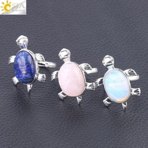 Wholesale Retro Turquoise Inlaid tortoise Ring Jewelry Adjustable 925 Silver Fashion Handmade Amulet Gifts Her Woman